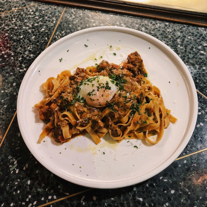 用心鴨肉醬手工寬麵